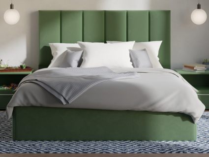 Кровать Lonax Милана велюр Dolly-13 (с основанием) 140х200