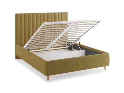 Кровать Сонум Amanda Кашемир Горчичный (с подъемным механизмом) 160х190
