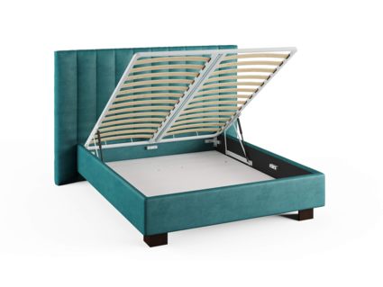 Кровать Сонум Barbara Кашемир Синий (с подъемным механизмом) 160х190