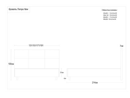 Кровать Димакс Петра new Кварц с подъемным механизмом 271