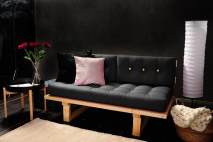 Диван Арско Торн-М двухместный черный Длина 140 см