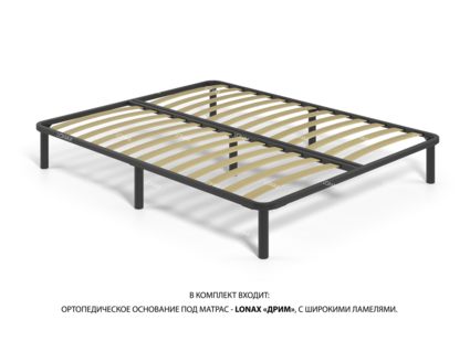 Кровать Lonax Милана велюр Dolly-13 (с основанием) 140х200