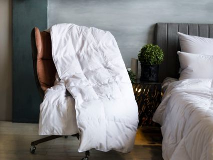 Одеяло German Grass Gray Familie Down всесезонное 155х200