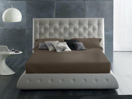Простыня Primavelle на резинке Satin Luxe (какао) 460