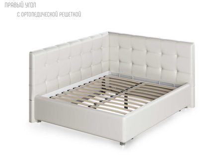 Кровать Nuvola Sabina угловая Velutto 22 120х200