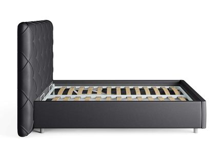 Кровать Сонум Manhattan Экокожа Коричневый (с основанием) 90х190