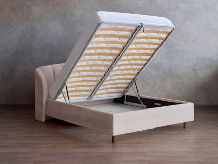 Кровать Сонум Valencia Рогожка Графит (с подъемным механизмом) 160х200