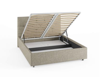 Кровать Сонум Bari Рогожка Мокко (с подъемным механизмом) 120х200