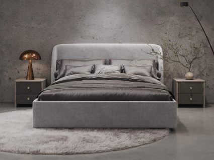 Кровать Сонум Nicole Микровелюр Оливковый (с подъемным механизмом) 200х190