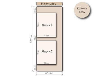 Кровать Mr.Mattress Site Box велюр Toffee 180х200