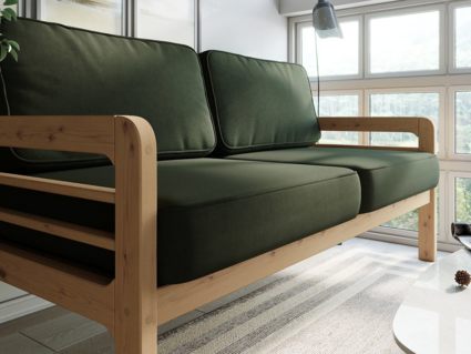 Диван Арско Бергер трехместный зеленый Длина 172 см