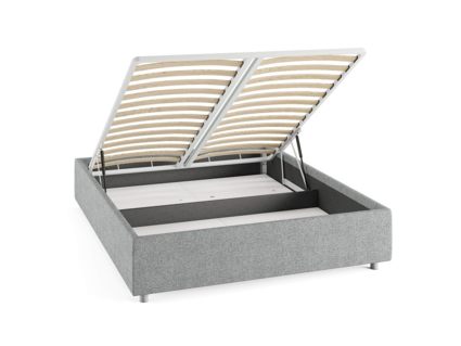 Кровать Сонум Scandinavia Рогожка Деним (с подъемным механизмом) 90х190