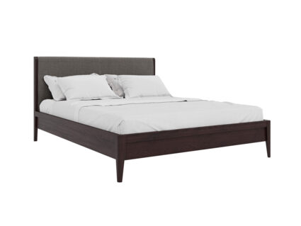 Кровать Rivi Ruby Wood Дымчатый темный дуб/Рогожка Step 5 120х200