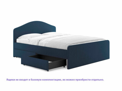 Кровать Сонум Emma Микровелюр белый 140х200