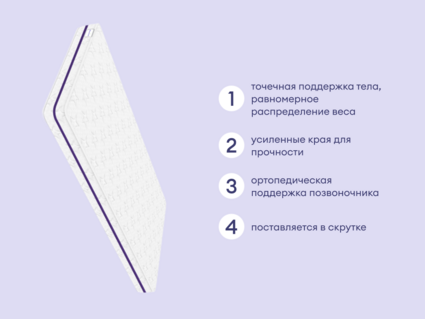 Матрас Базилик Бэби Фан 60х120