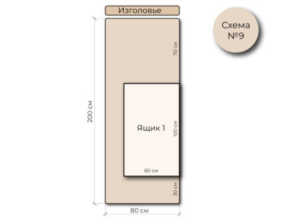 Кровать Mr.Mattress Site Box велюр Toffee 180х200