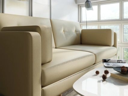 Диван Арско Ингвар М двухместный кремовый Длина 167 см