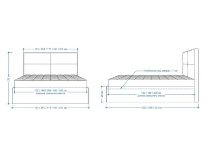 Кровать Lonax Марселла велюр Dolly-1 160х190