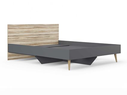 Кровать Сонум Ines Ясень ориноко + графит 80х190