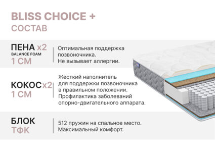 Матрас Димакс Bliss Choice + 90х190