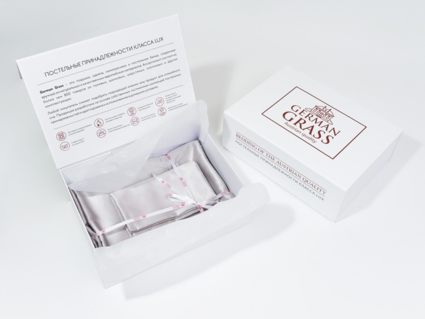 Комплект постельного белья German Grass Silvery Grey Grass Семейный