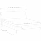Кровать Сонум Rosa Микровелюр Терракотовый 140х200