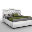Кровать Sleeptek Premier 6 Экокожа White (с подъемным механизмом) 140х190