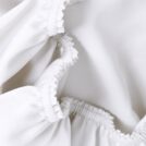 Простыня German Grass Noble Traditions Glace White Grass на резинке 160х200
